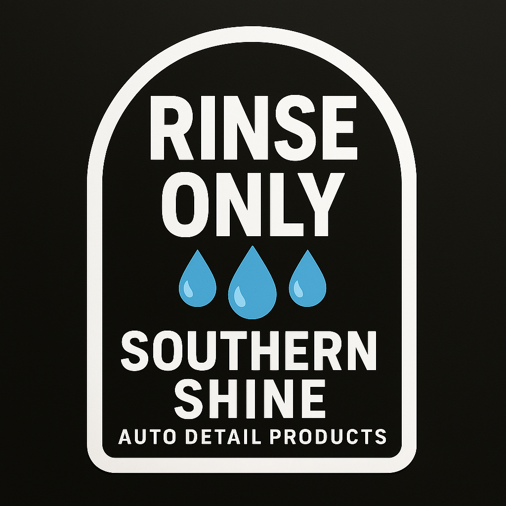 RINSE ONLY BUCKET STICKER
